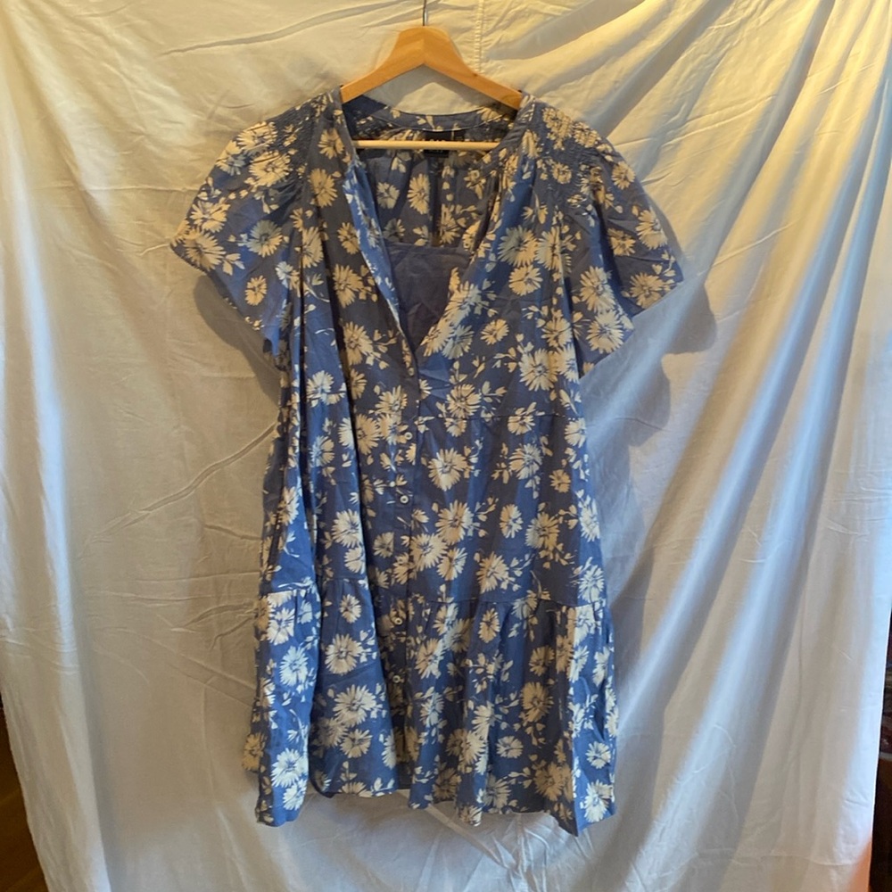 Light short summer dress with slip